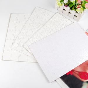 80 pcs White DIY Sublimation Puzzle