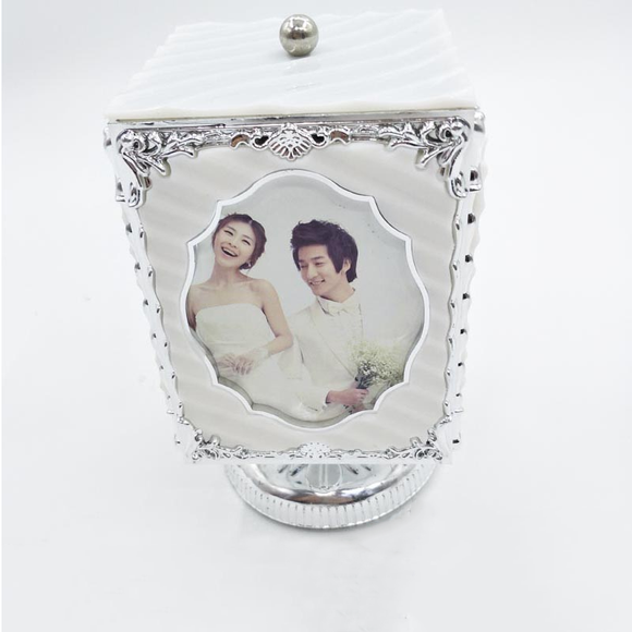 Customize  Sublimation Blank Music Box Custom Rotating Music Box Gifts