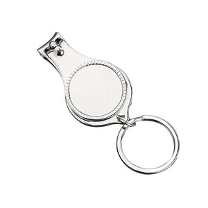 Multi-Function Sublimation Blank Foldable Hand Toe Opener Keyring Nail Scissors Nail Cutters